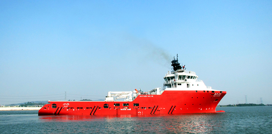 16000馬力海洋平臺三用工作船